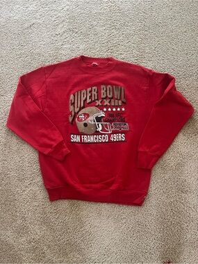San Francisco 49ers Red Super Bowl crewneck